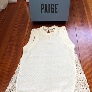 Beautiful Paige knit tank with stunning detail